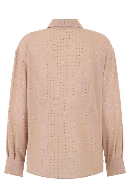 Georgette blouse with rhinestones RTW