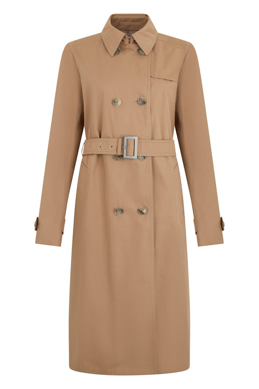 Long trench in cotton RTW