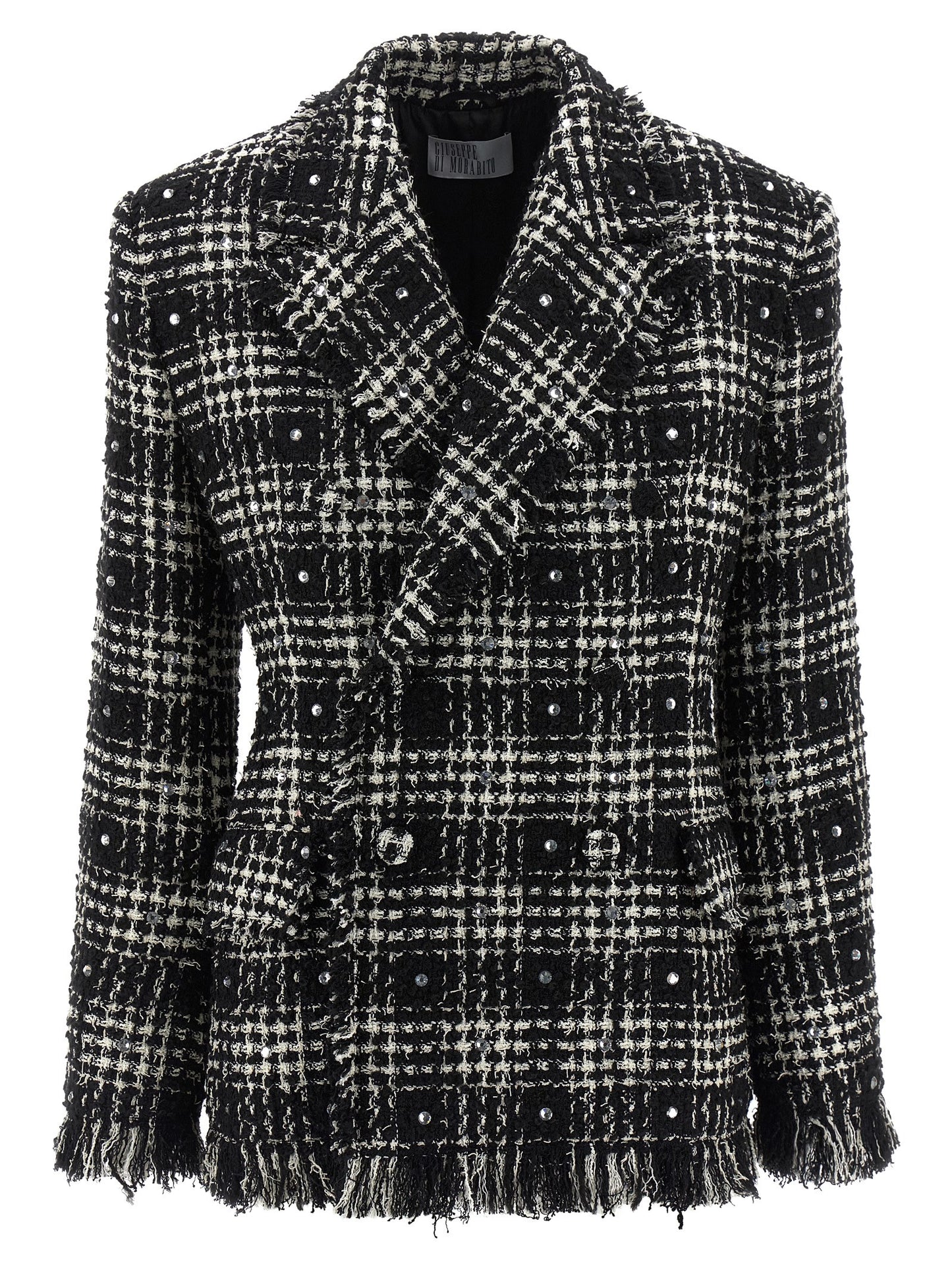 Tweed and rhinestone blazer Blazer, suits