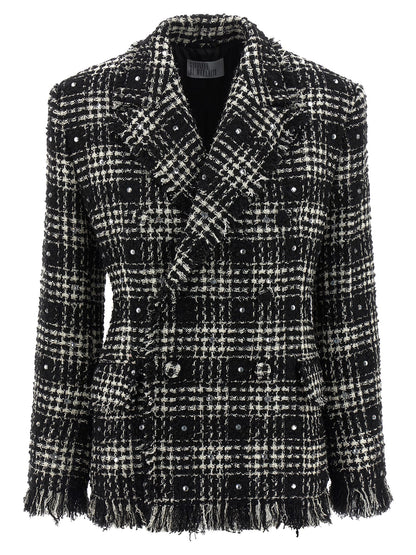 Tweed and rhinestone blazer Blazer, suits