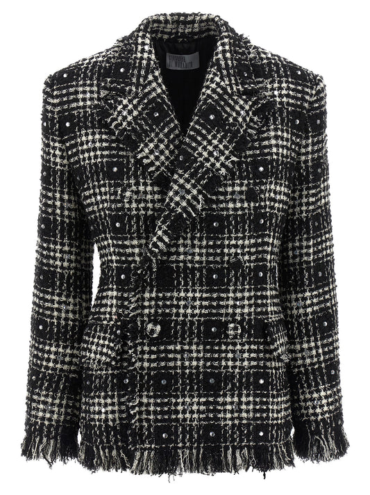 Tweed and rhinestone blazer Blazer, suits