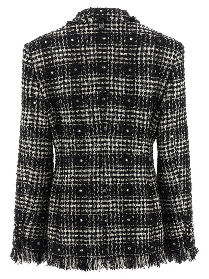 Tweed and rhinestone blazer Blazer, suits