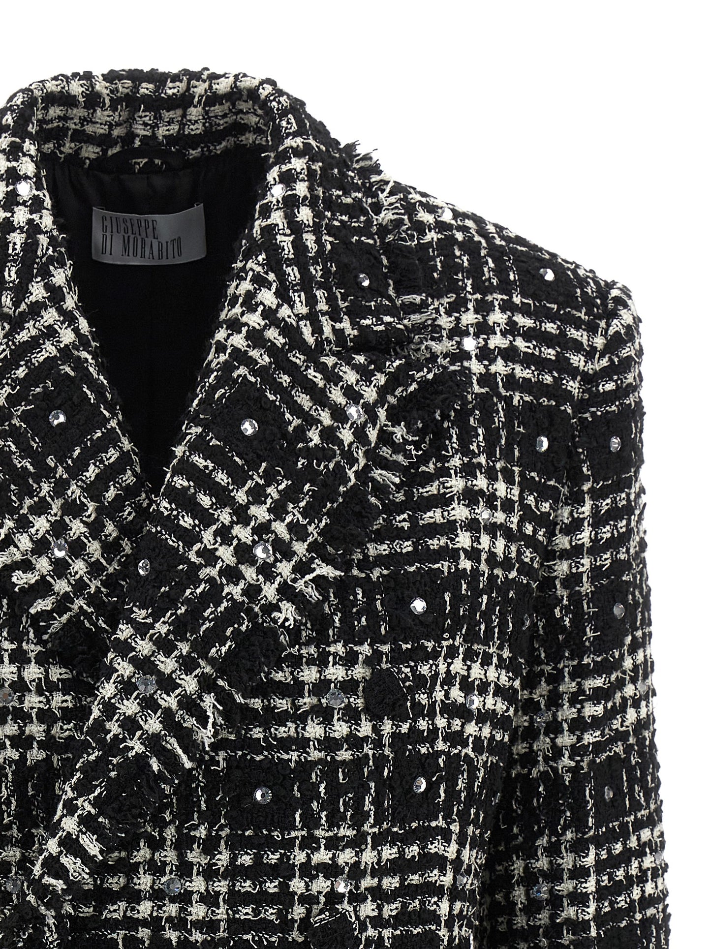 Tweed and rhinestone blazer Blazer, suits