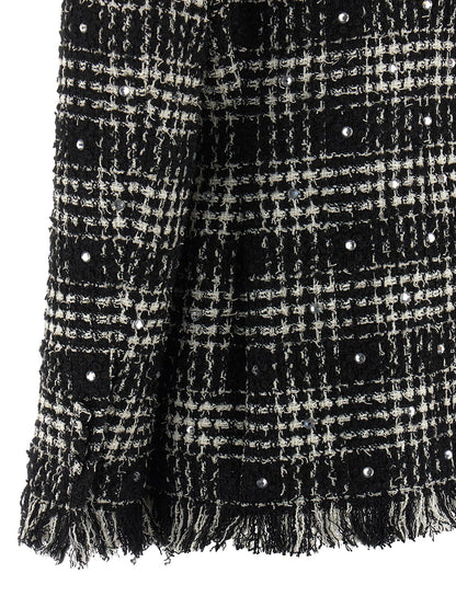 Tweed and rhinestone blazer Blazer, suits