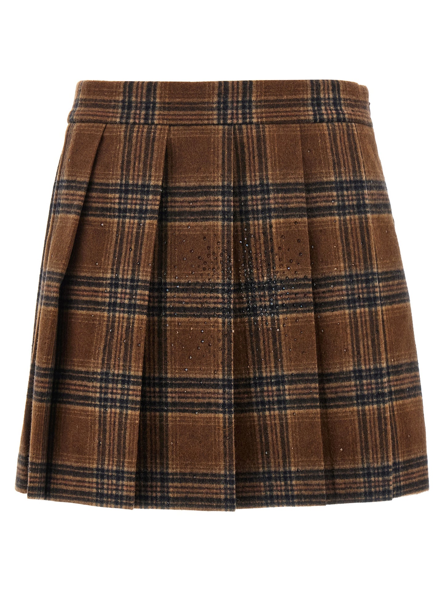 Pleated tartan skirt Skirts