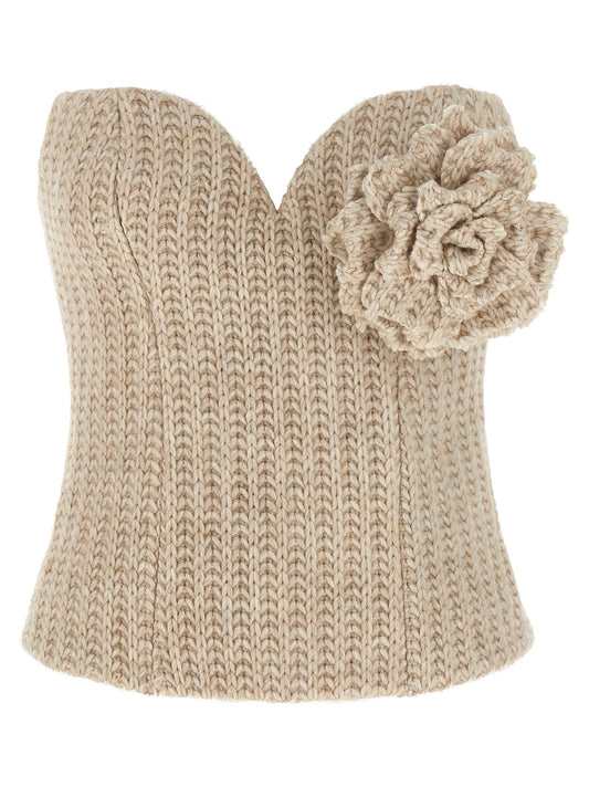 Tricot bustier top Tops