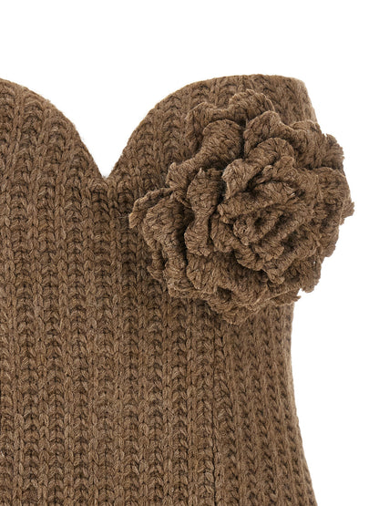 Tricot bustier top Tops