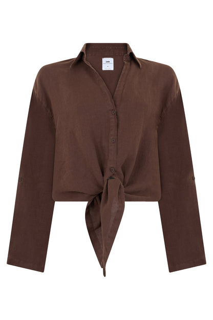 Linen crop top RTW