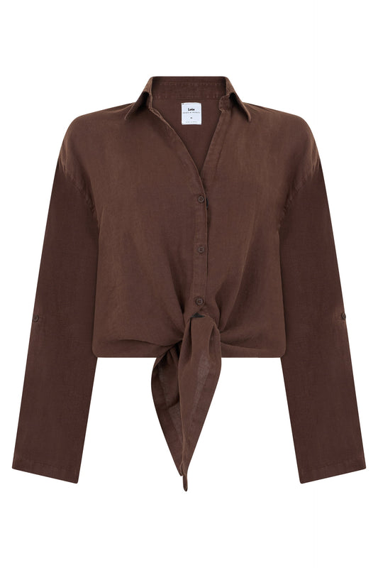 Linen crop top RTW