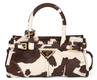 Prada Bonnie mini handbag in printed leather BAGS