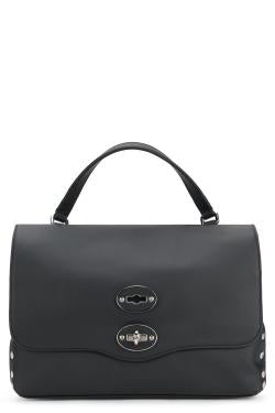 Zanellato Postina bag small in smooth leather in black color