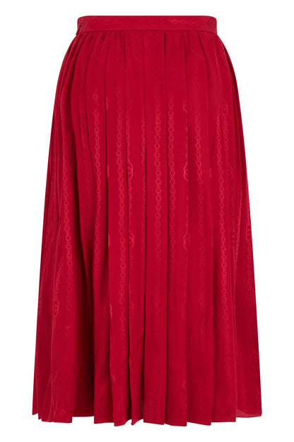 Gucci Pleated silk twill