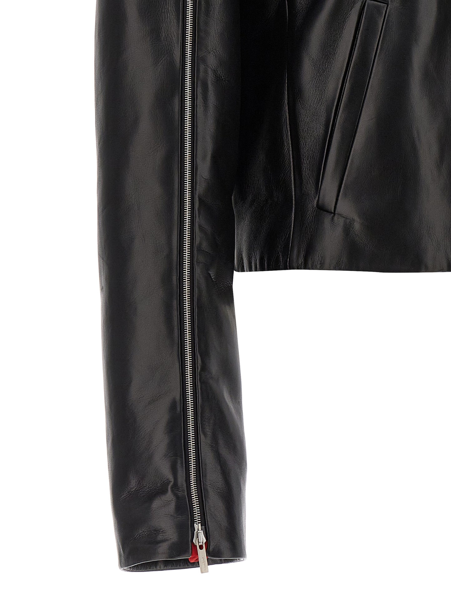 Leather blouson Casual jackets, parka