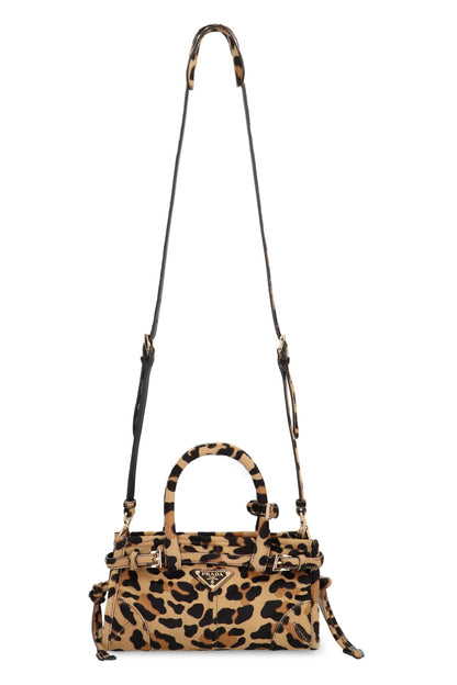 Prada Bonnie mini handbag in printed leather BAGS