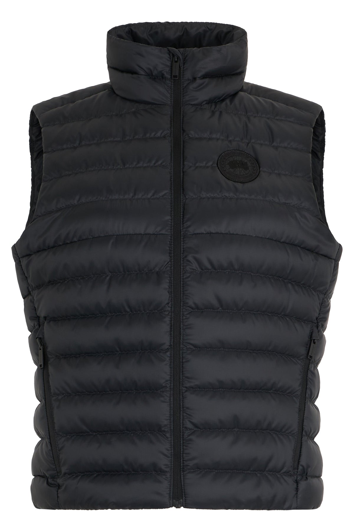 Padded vest with high collar RTW