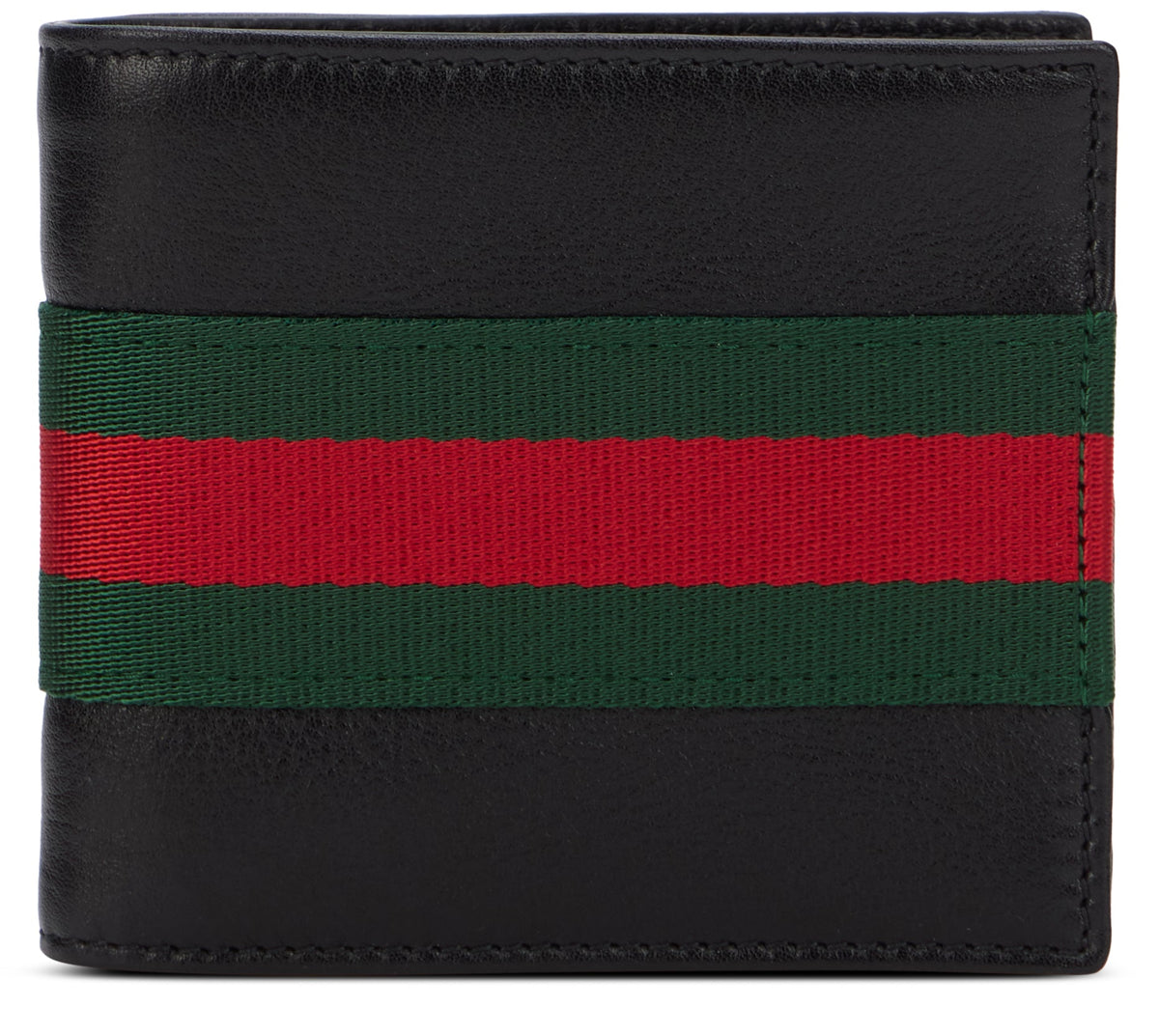 Bi-fold wallet Web Trademark in leather ACC