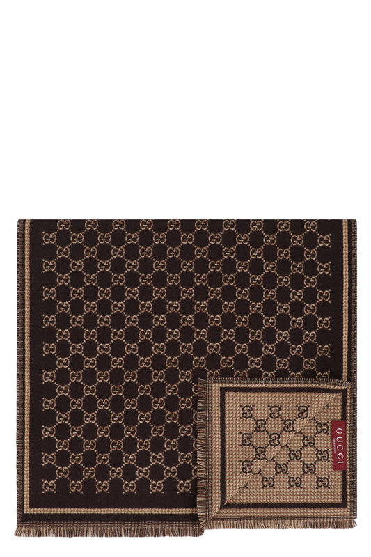 Wool scarf GG jacquard ACC
