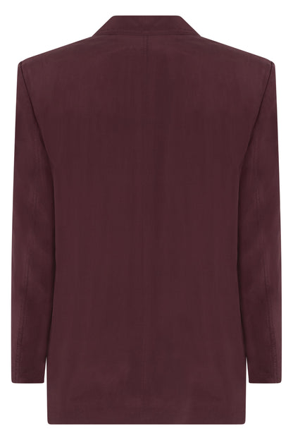 Double-breasted blazer in silk RTW