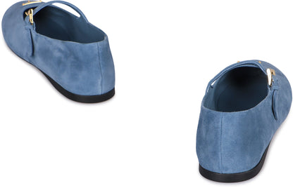 Suede ballerinas SHOES