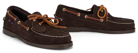 Elegant boat shoe in refined leather SHOES