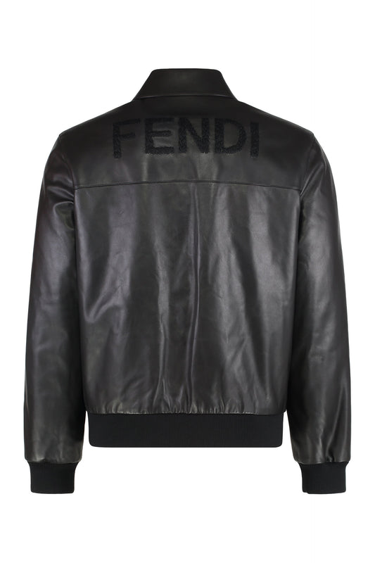 Black leather jacket RTW