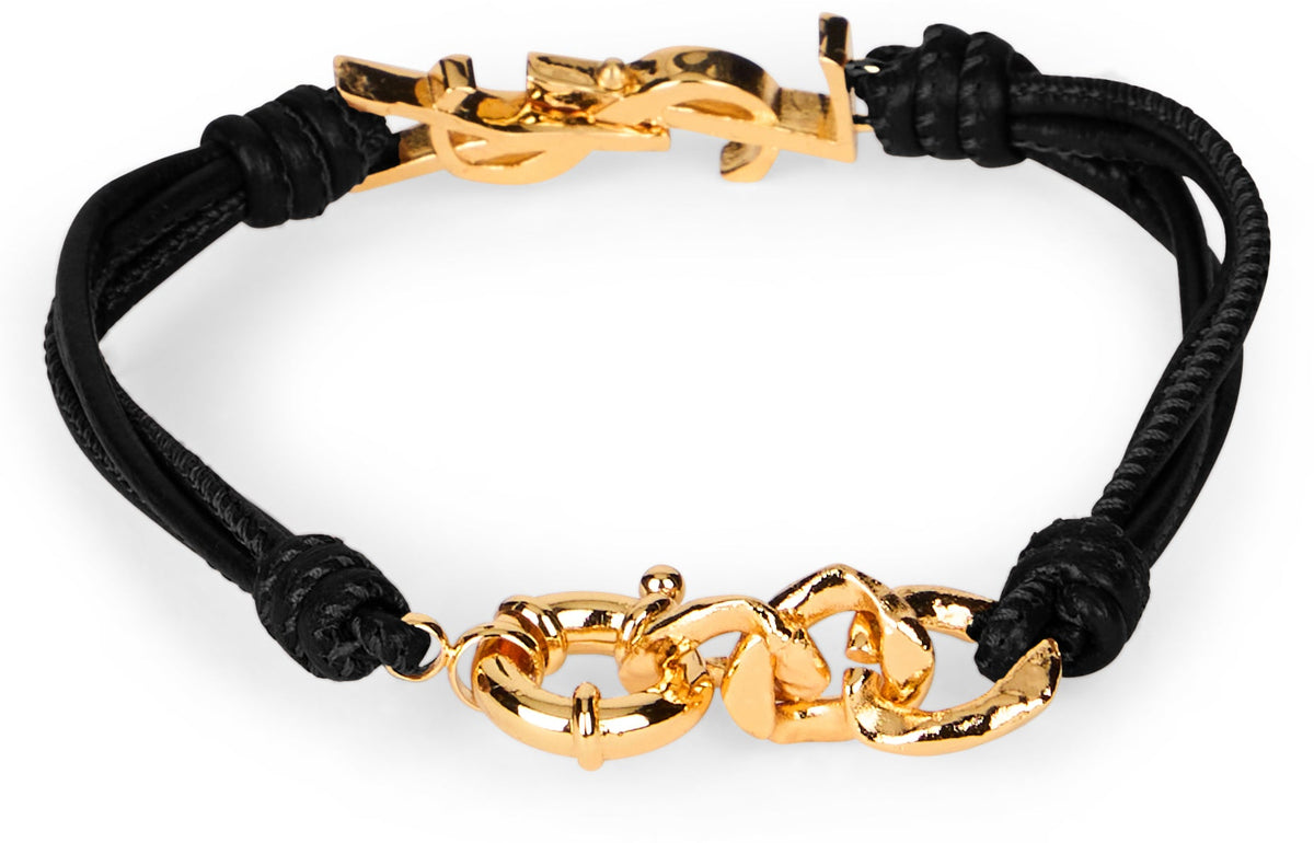 Leather bracelet with logo RTW