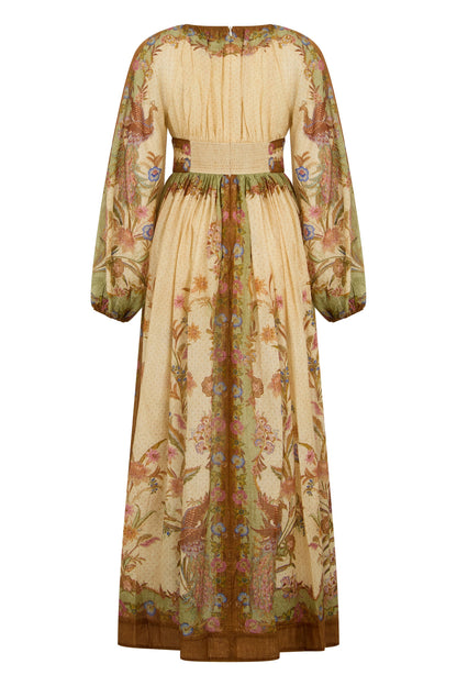 Long dress with puff sleeves RTW
