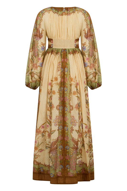 Long dress with puff sleeves RTW