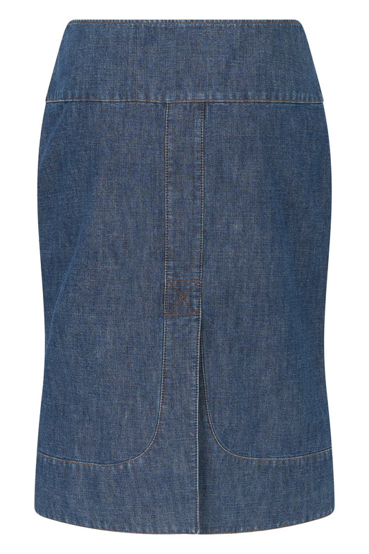Denim skirt with zipper RTW