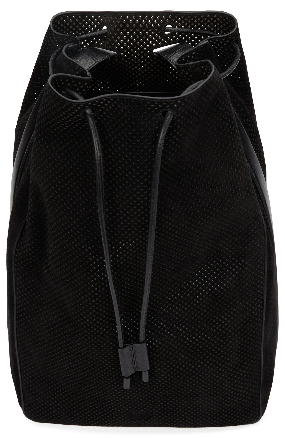 T-line backpack in perforated suede BAGS
