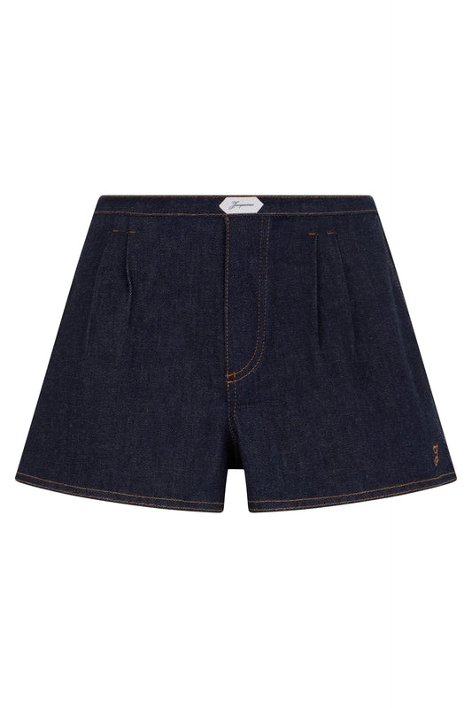 Plissetted denim shorts RTW
