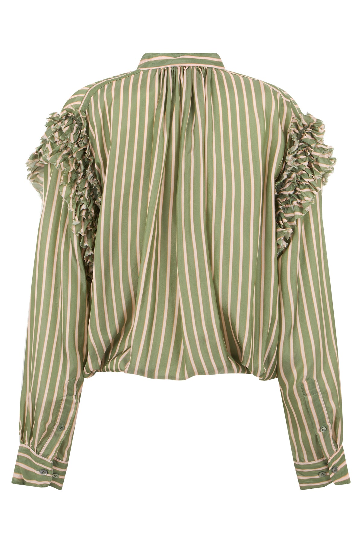 Striped blouse with ruffles RTW