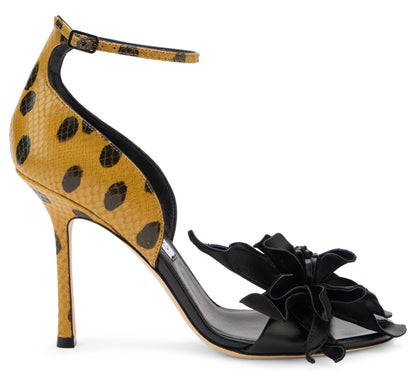 Printed leather sandals SHOES
