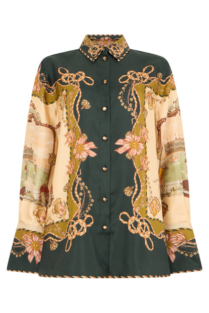 Silk shirt with print RTW