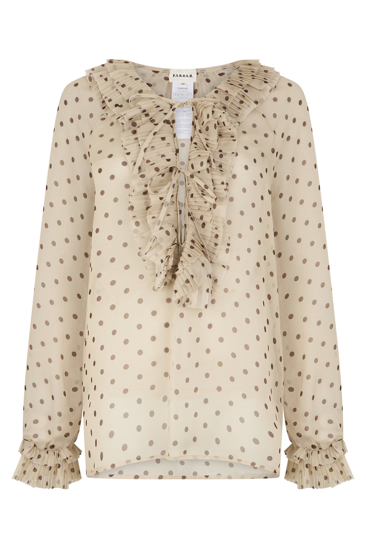 Polka dot polyester blouse RTW