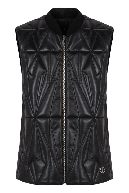 Moncler + Rick Owens - Geocamo leather gilet RTW