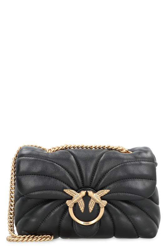 Pinko Love Puff leather mini crossbody bag