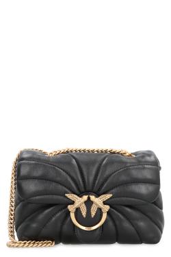 Pinko Love Puff leather mini crossbody bag