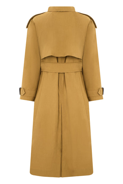 Long trench in blended cotton RTW