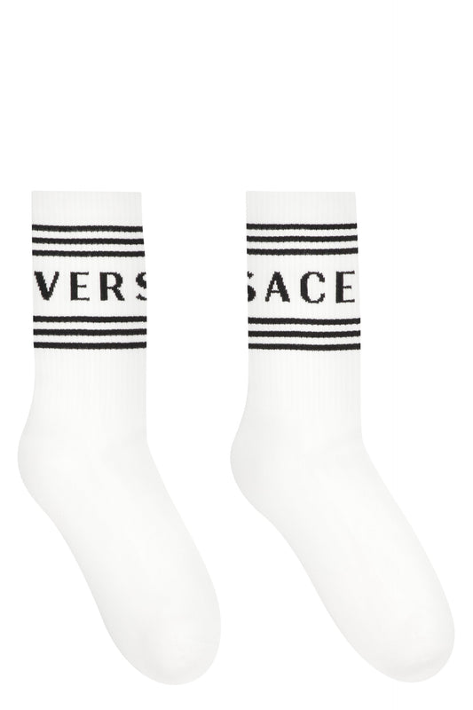 Versace Cotton socks with logo