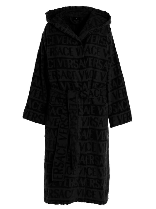 Sequin logo bathrobe Towels