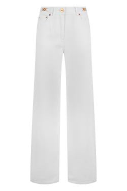 Versace Straight and wide jeans in cotton