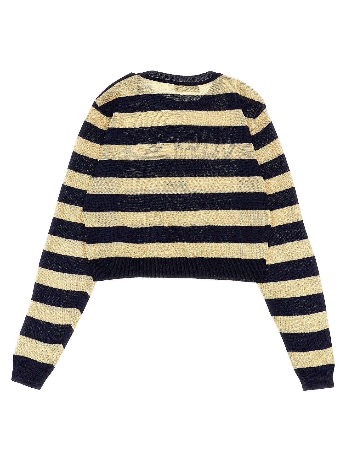 Lurex striped sweater with logo embroidery Sweater, cardigans