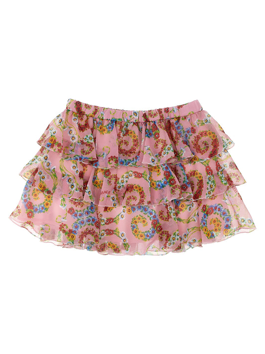 'Geo Poly Barocco Flower' skirt Skirts