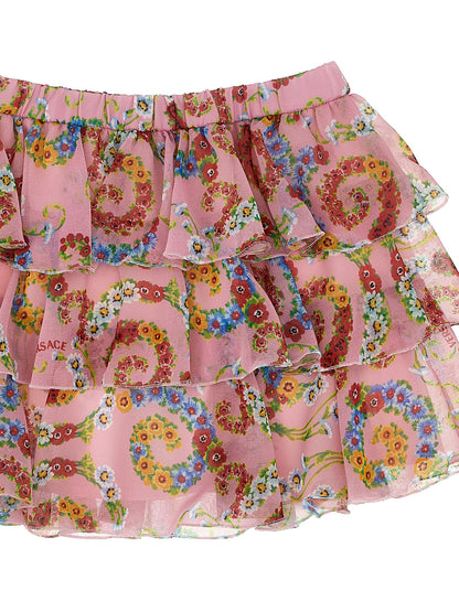 'Geo Poly Barocco Flower' skirt Skirts