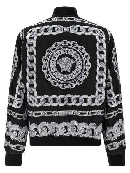 'Medusa Chains' reversible bomber jacket Casual jackets, parka