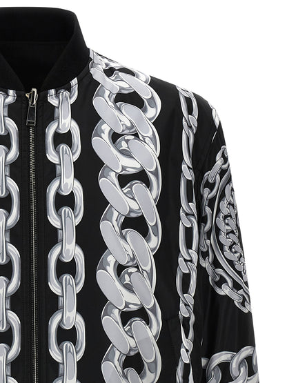 'Medusa Chains' reversible bomber jacket Casual jackets, parka