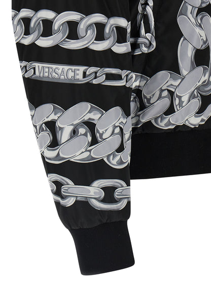 'Medusa Chains' reversible bomber jacket Casual jackets, parka