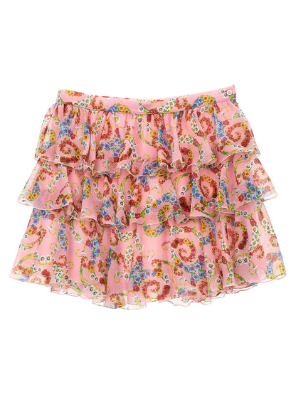 'Geo Poly Barocco Flower' skirt Skirts