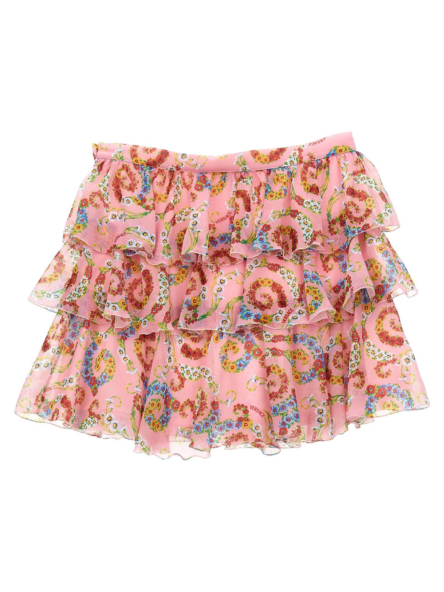 'Geo Poly Barocco Flower' skirt Skirts